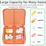 Easyhope diviseurs amovibles pour organiser différents types de pilules