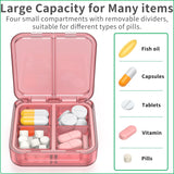 Easyhope boîte pilules grande capacité, place suffisante pour vitamines.