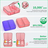 Easyhope boîte pilules portable et compacte, facile à glisser dans poche.