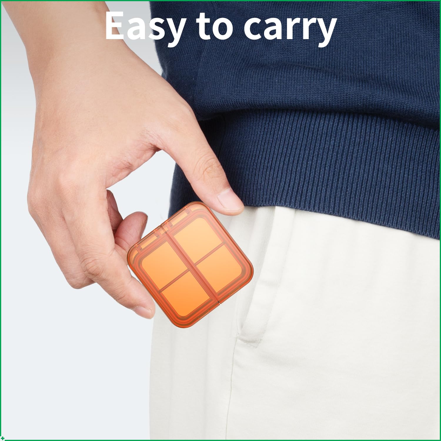 Easyhope portable boîte pilules mini, idéale pour sortir rapidement