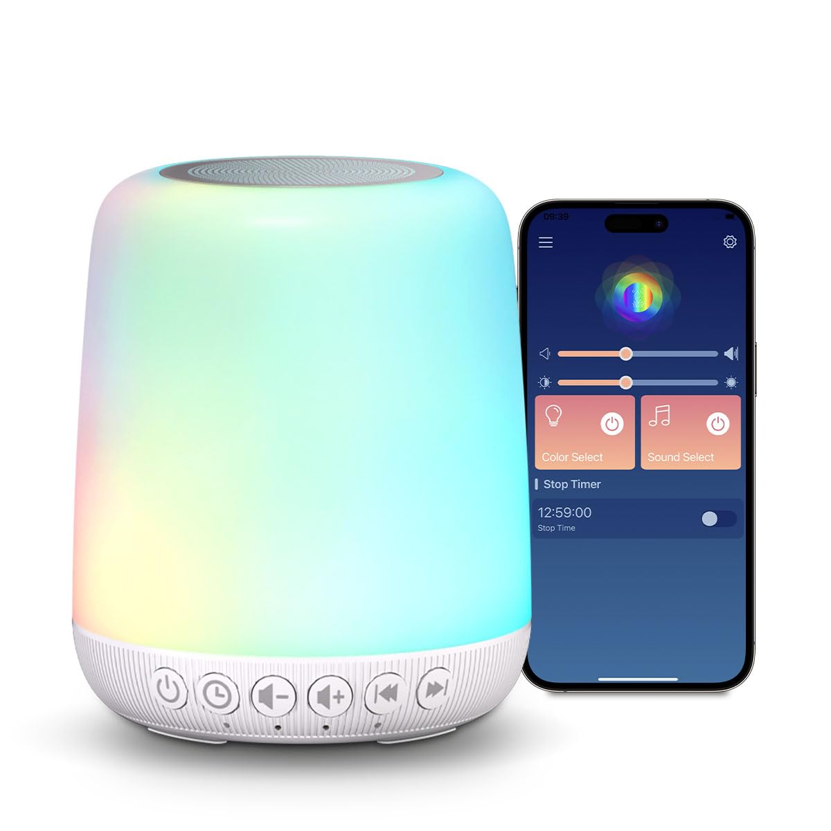 Easysleep boutons-tactiles pour un contrôle rapide et intuitif.