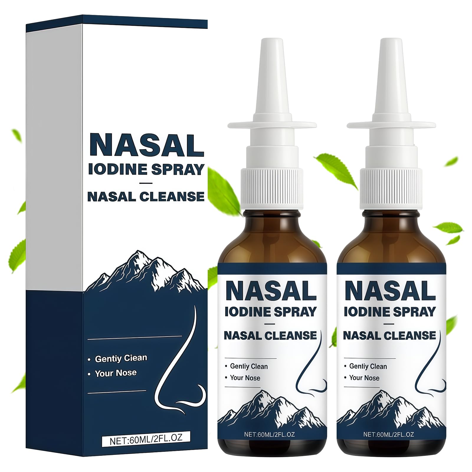 Spray nasal Lodine d’Eaton Kang, bouteille compacte, parfait pour le voyage.
