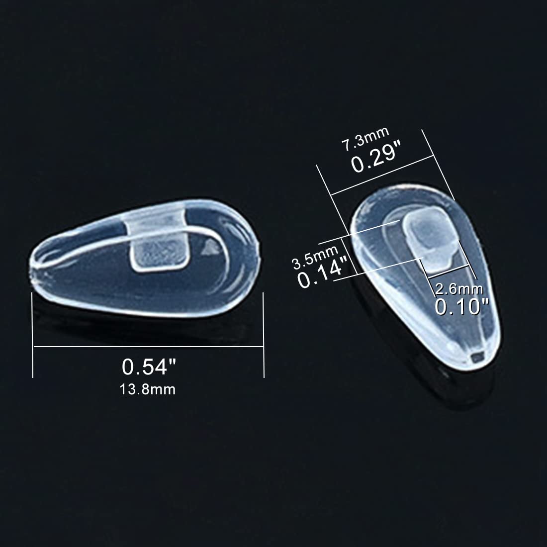 Plaquettes nasales Eazean en silicone pour Oakley OX3204 Taproom, confort longue session