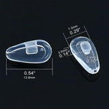 Plaquettes nasales Eazean en silicone pour Oakley OX3204 Taproom, confort longue session