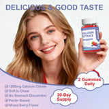 Étiquette sans sucre sur l'emballage EAZGOO calcium citrate.