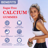 Gommes EAZGOO calcium citrate goût mélange fruits rouges, expérience gustative agréable.