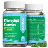 Gommes chlorophylle EAZGOO en bouteille, énergie naturelle et détox douce.