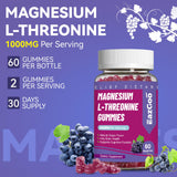 Gommes magnésium-thréonine EAZGOO versées dans un verre, usage quotidien.