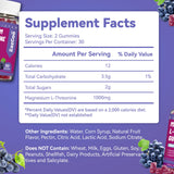 Gommes EAZGOO magnésium-thréonine, zoom sur la saveur raisin et l'absorption facilitée.