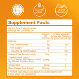 Emballage EAZGOO Curcuma, boîte de 60 gommes pratique pour le mois.