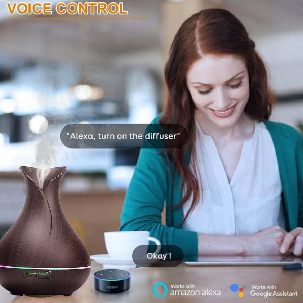 Diffuseur Ebooine contrôle vocal via Alexa et Google Home