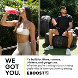 EBOOST POW histoire de la marque et engagement pour ingredients propres.