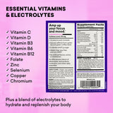 EBOOST: sachet énergie, caféine 110 mg pour concentration.