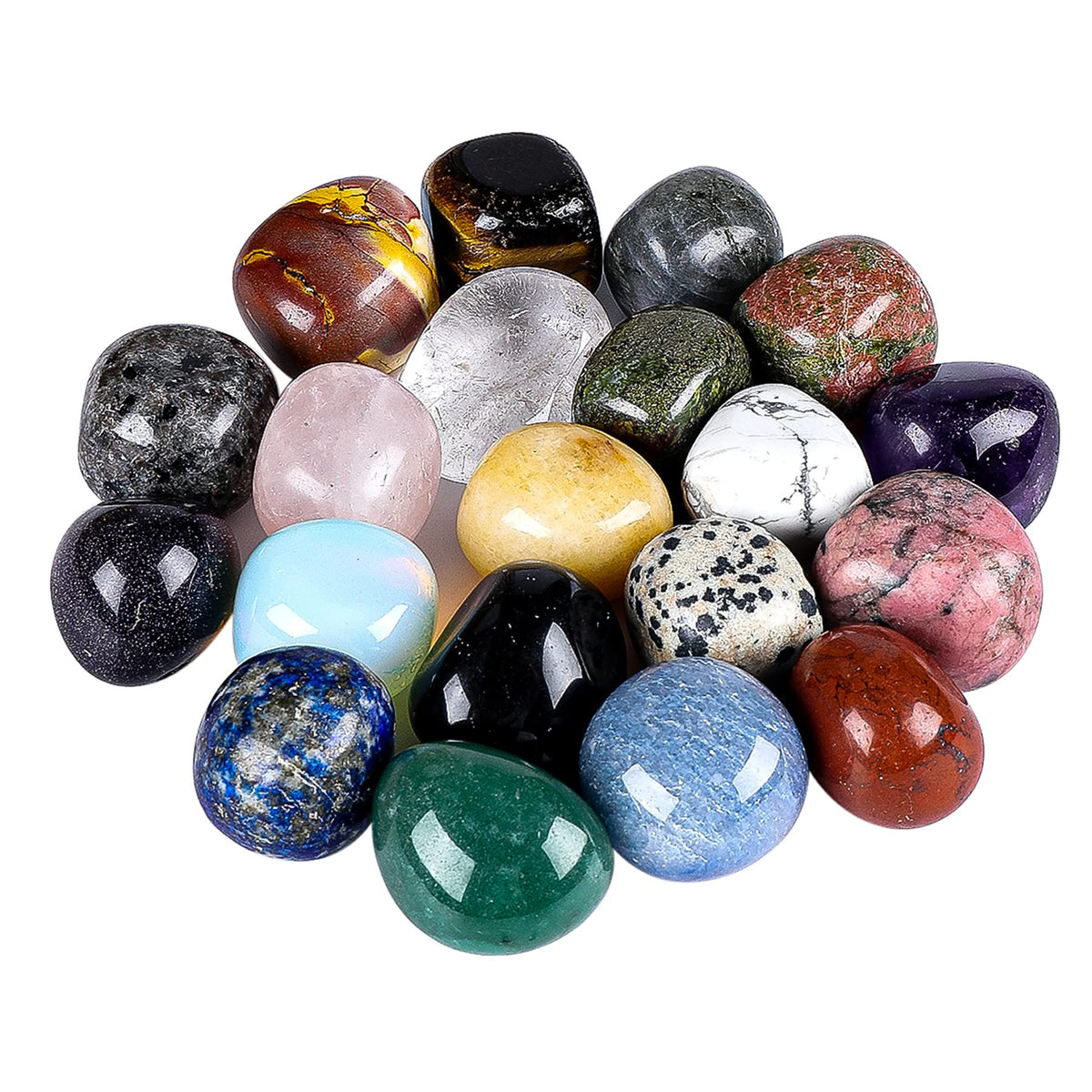 Pierre Howlite blanche Ebristar – parfaite pour la méditation et purification d'espace.