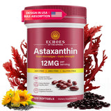Echoes du Printemps Astaxanthine 12mg: bouteille visible pour prise quotidienne