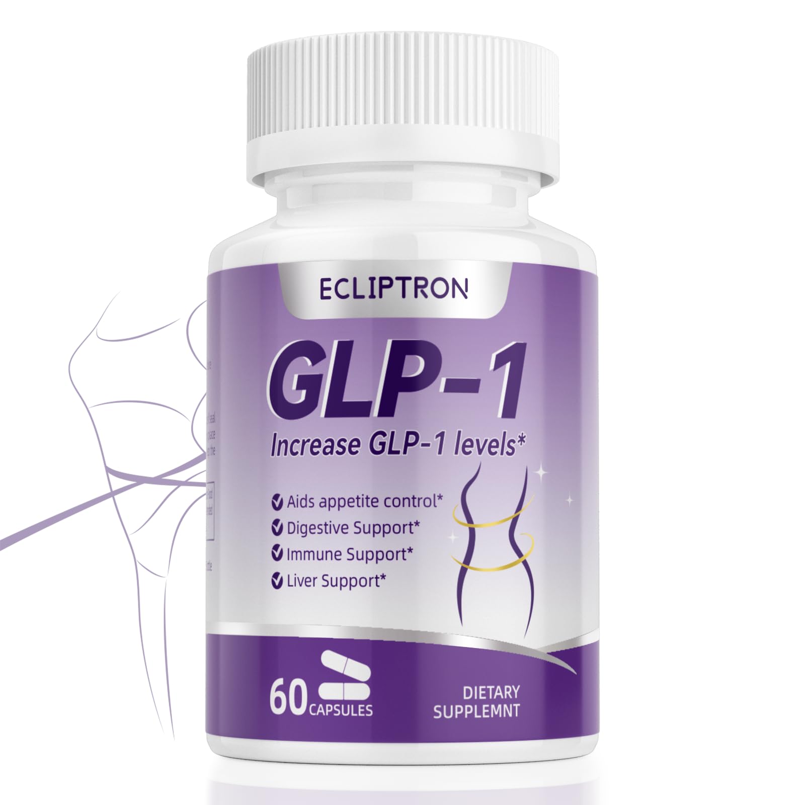 Ecliptron GLP-1 bouteille visible, soutien naturel et usage quotidien.