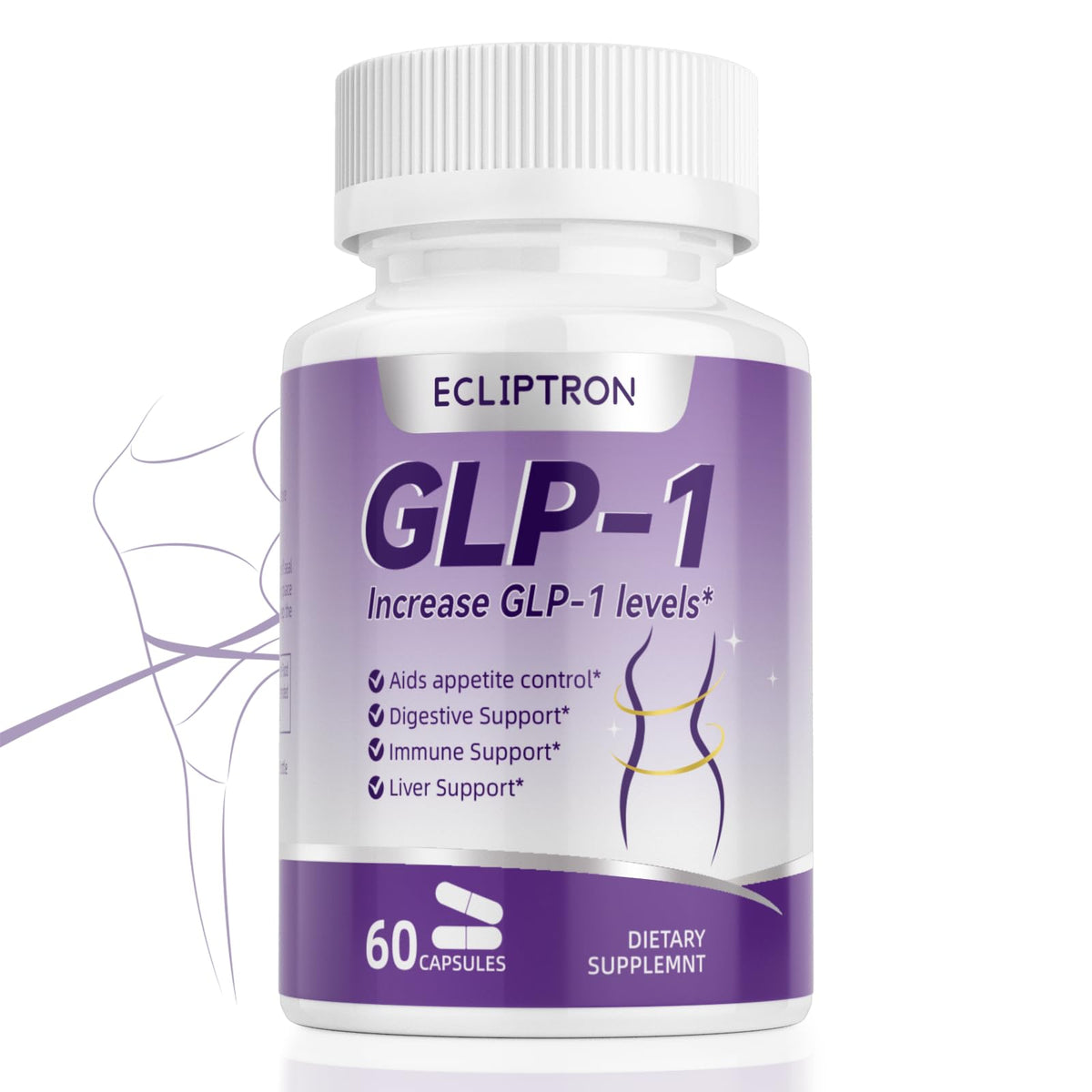 Ecliptron GLP-1 bouteille visible, soutien naturel et usage quotidien.