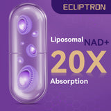 Ingrédients clés: NAD+ liposomale, riboside de nicotinamide et résveratrol.