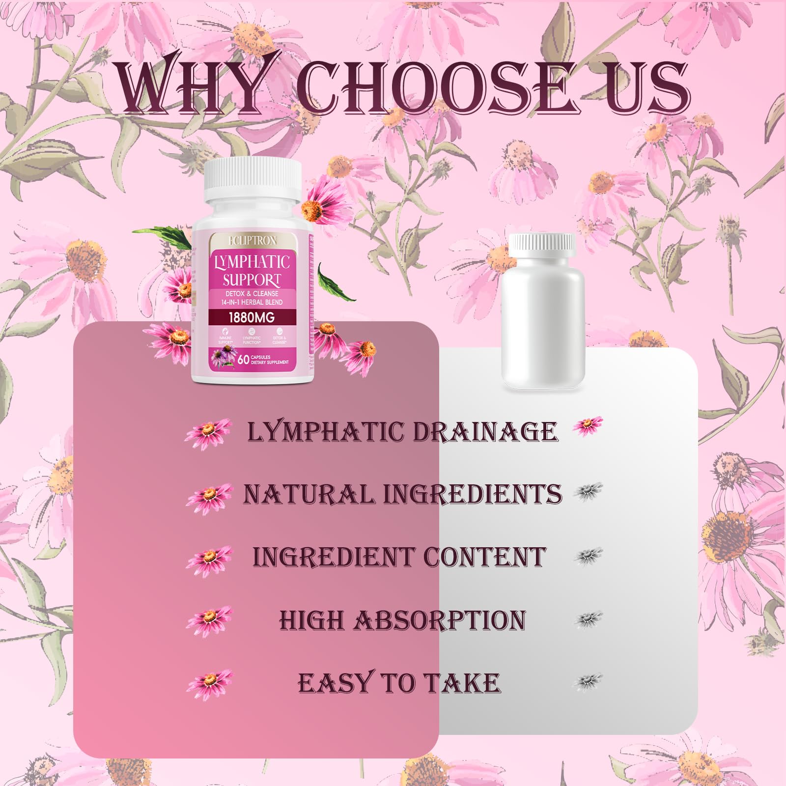 Ecliptron utilisation quotidienne – capsules et verre d’eau illustrant la routine.