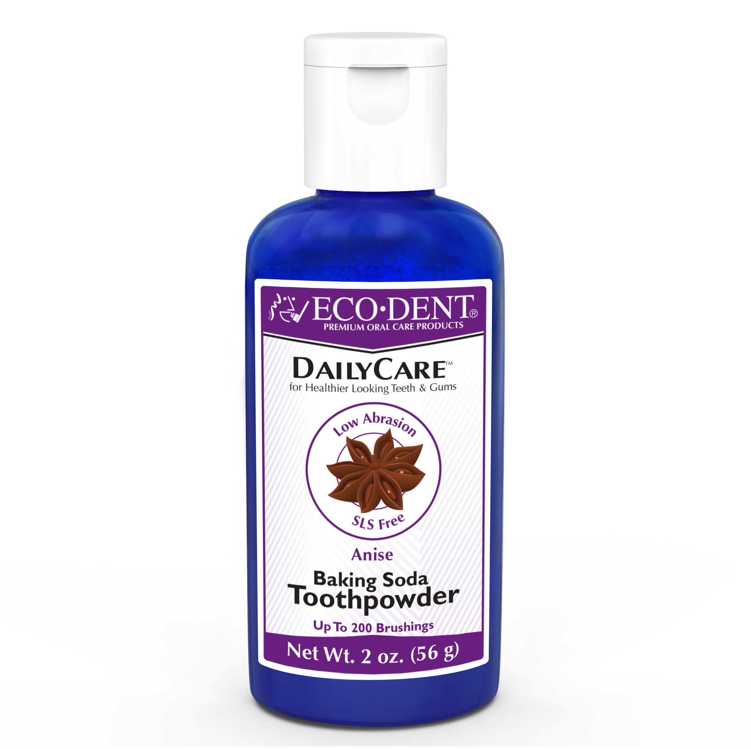 Eco-Dent DailyCare poudre bicarbonate anis: nettoyage doux et rafraîchissant.