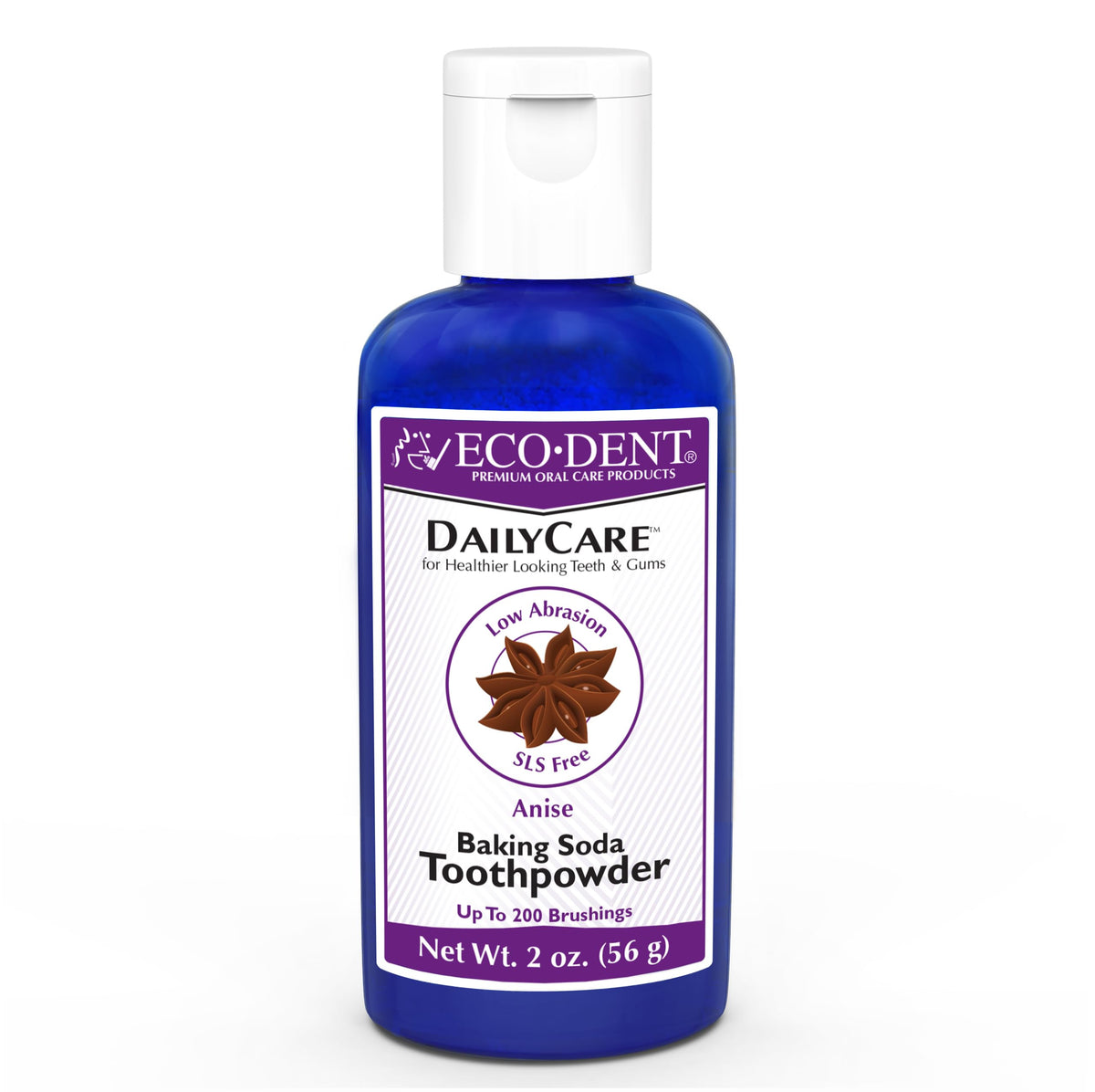 Eco-Dent DailyCare poudre bicarbonate anis: nettoyage doux et rafraîchissant.