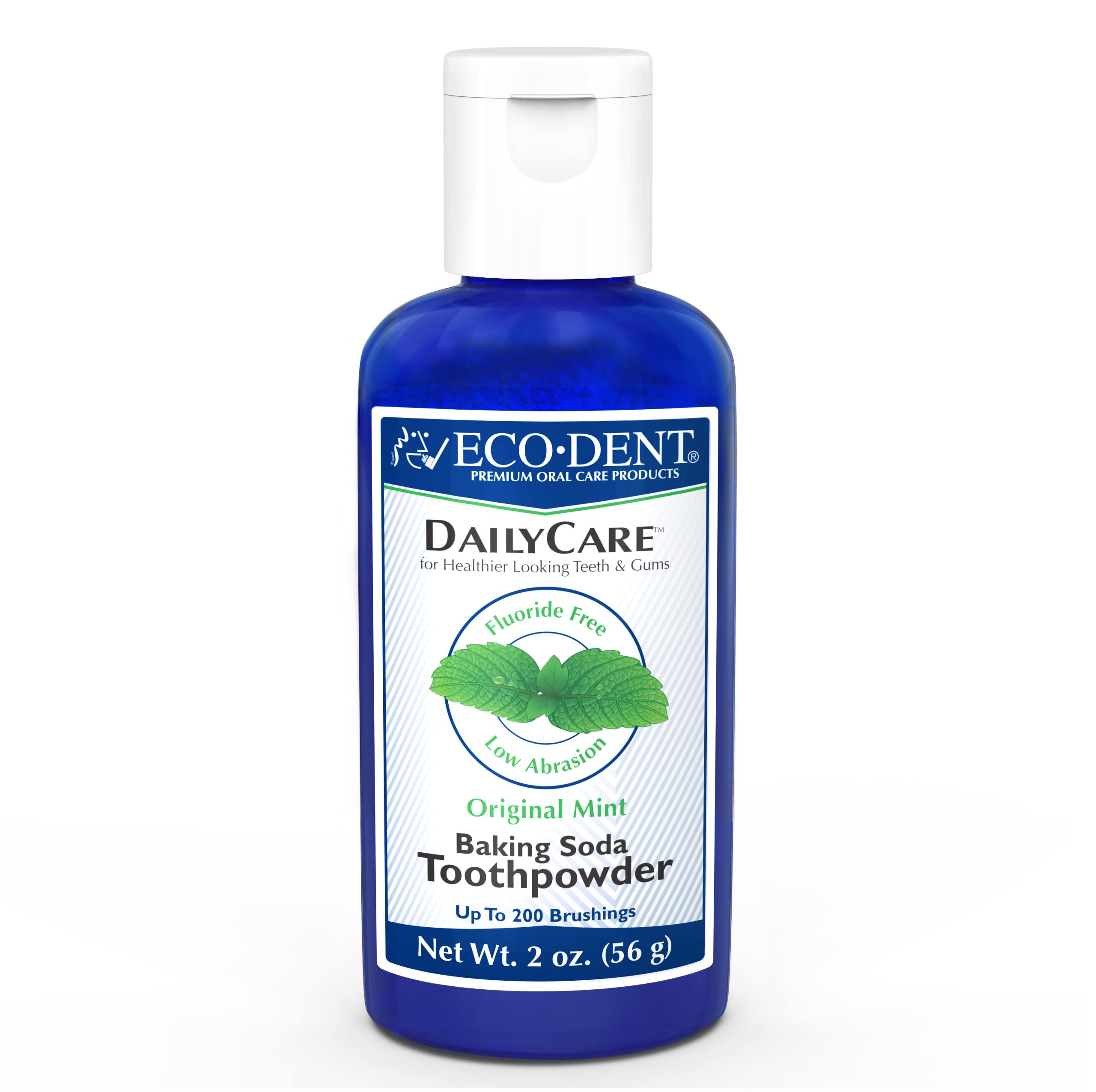 Eco-Dent DailyCare poudre-dent au bicarbonate de soude, nettoyage en profondeur.