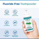 Eco-Dent TartarGuard poudre, pratique pour voyage grâce à son format compact.