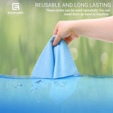 Chiffon Eco-Fused lentilles-caméras 12x12 double-face pour nettoyer sans rayures.