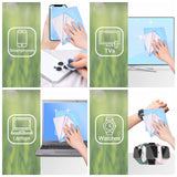 Chiffon Eco-Fused smartphones-tablettes 12x12 double-face, pratique pour écrans sensibles.
