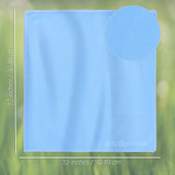 Eco-Fused chiffon suede bleu 12x12, douceur pour surfaces délicates.