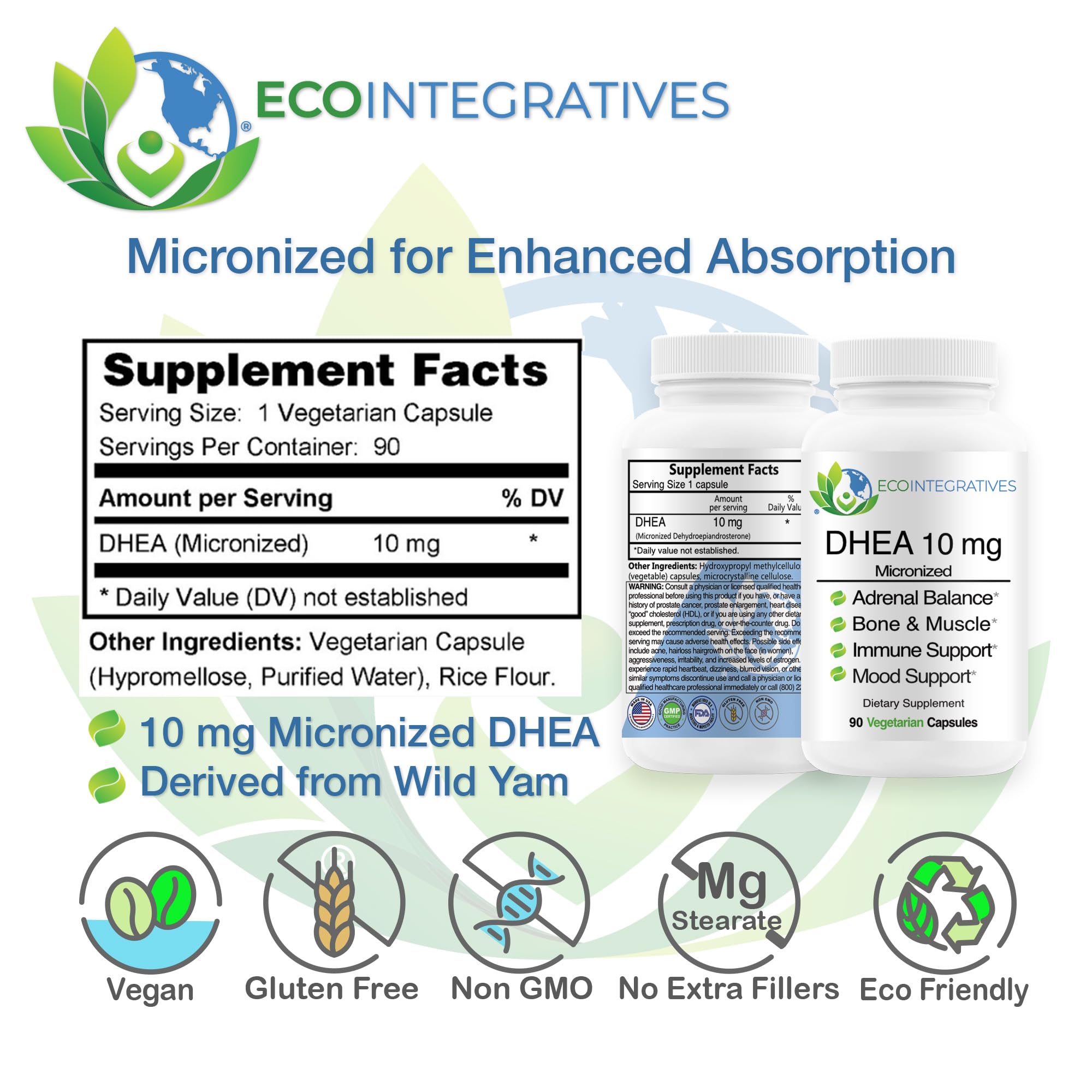 EcoIntegratives DHEA – bouteille montrée pour usage quotidien