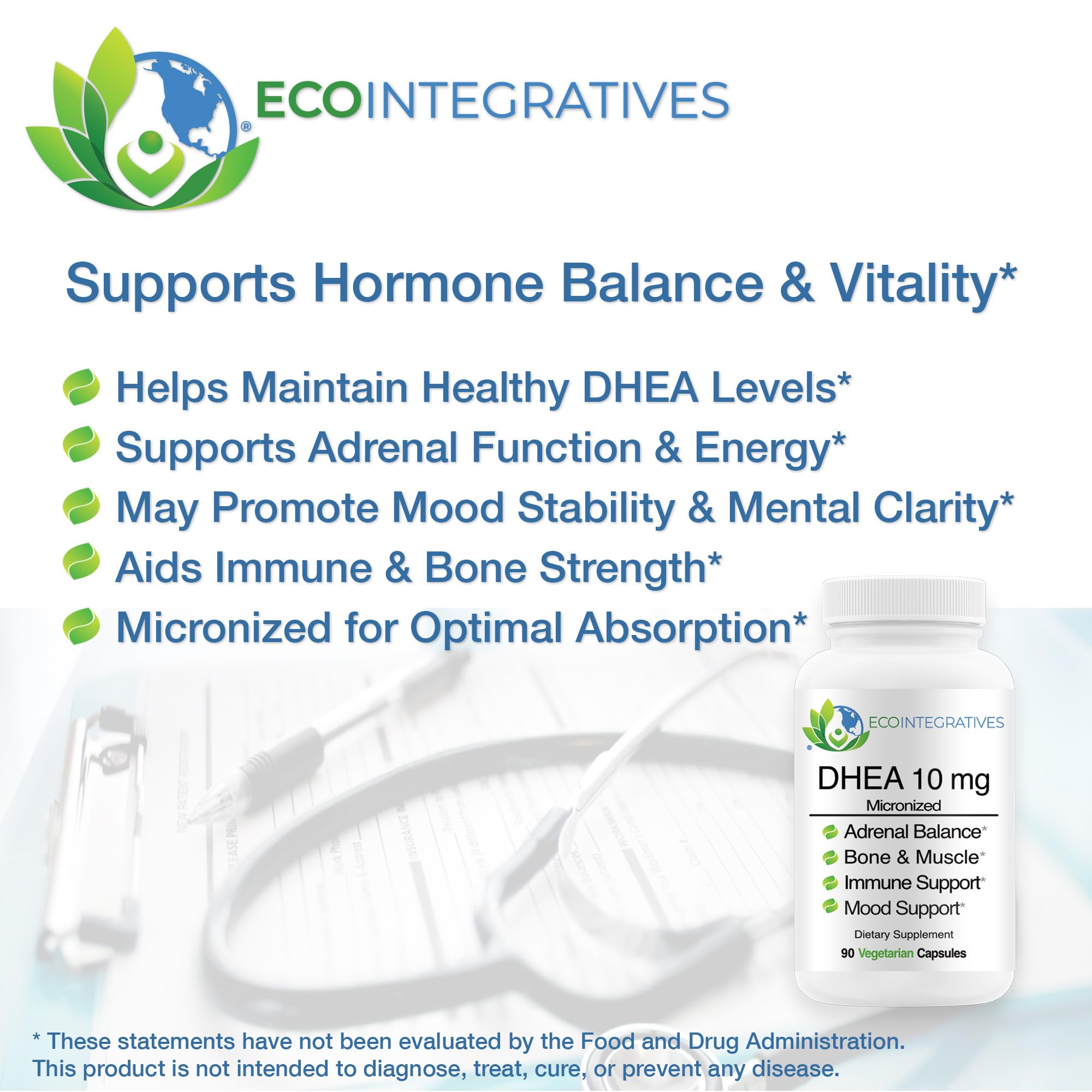 EcoIntegratives DHEA – capsule micronisée facilitant l absorption