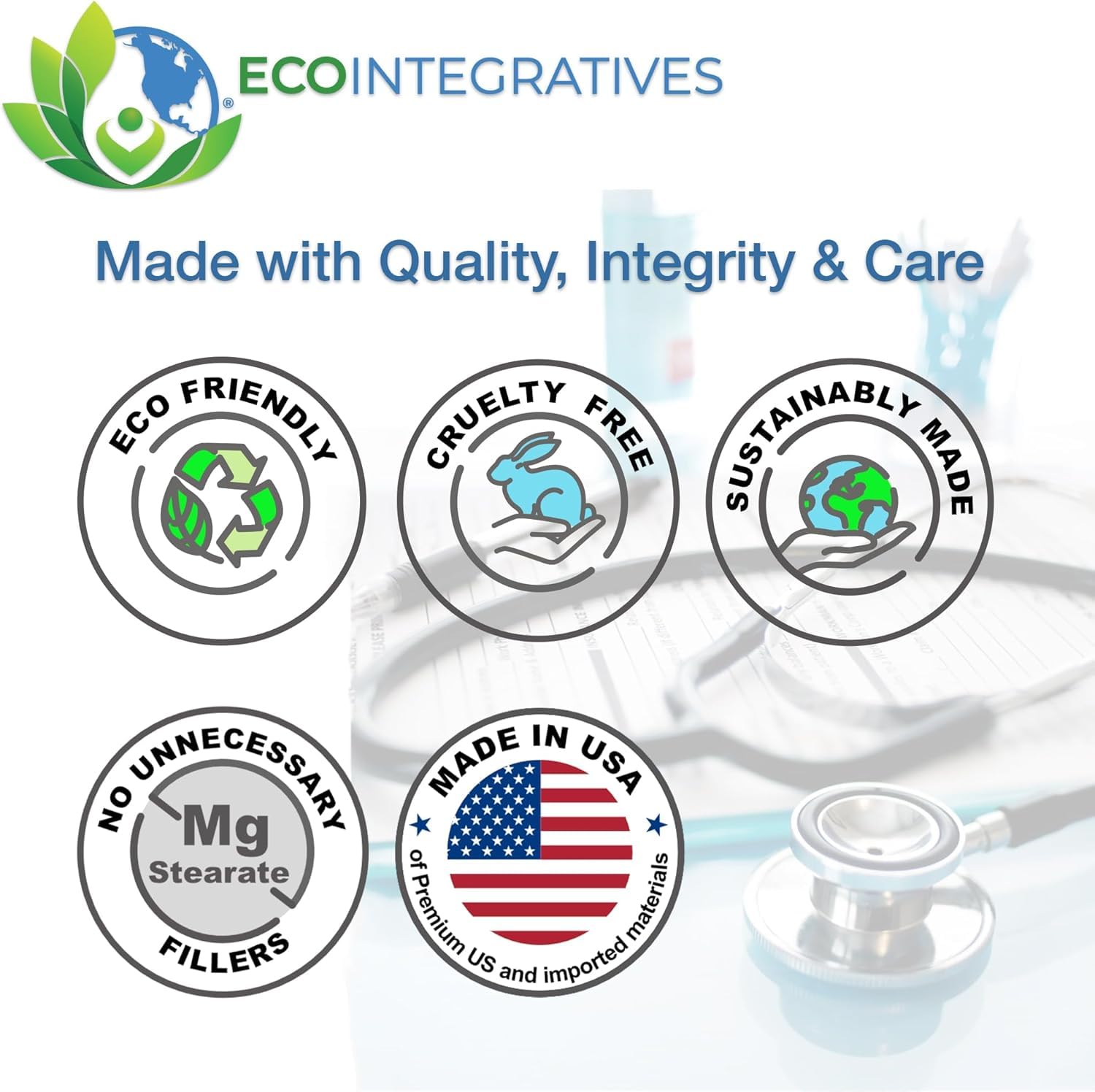 EcoIntegratives DHEA – sans OGM, sans gluten et sans soja