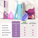 Ecoblossom applicateur compatible avec la plupart des coupes et disques menstruels