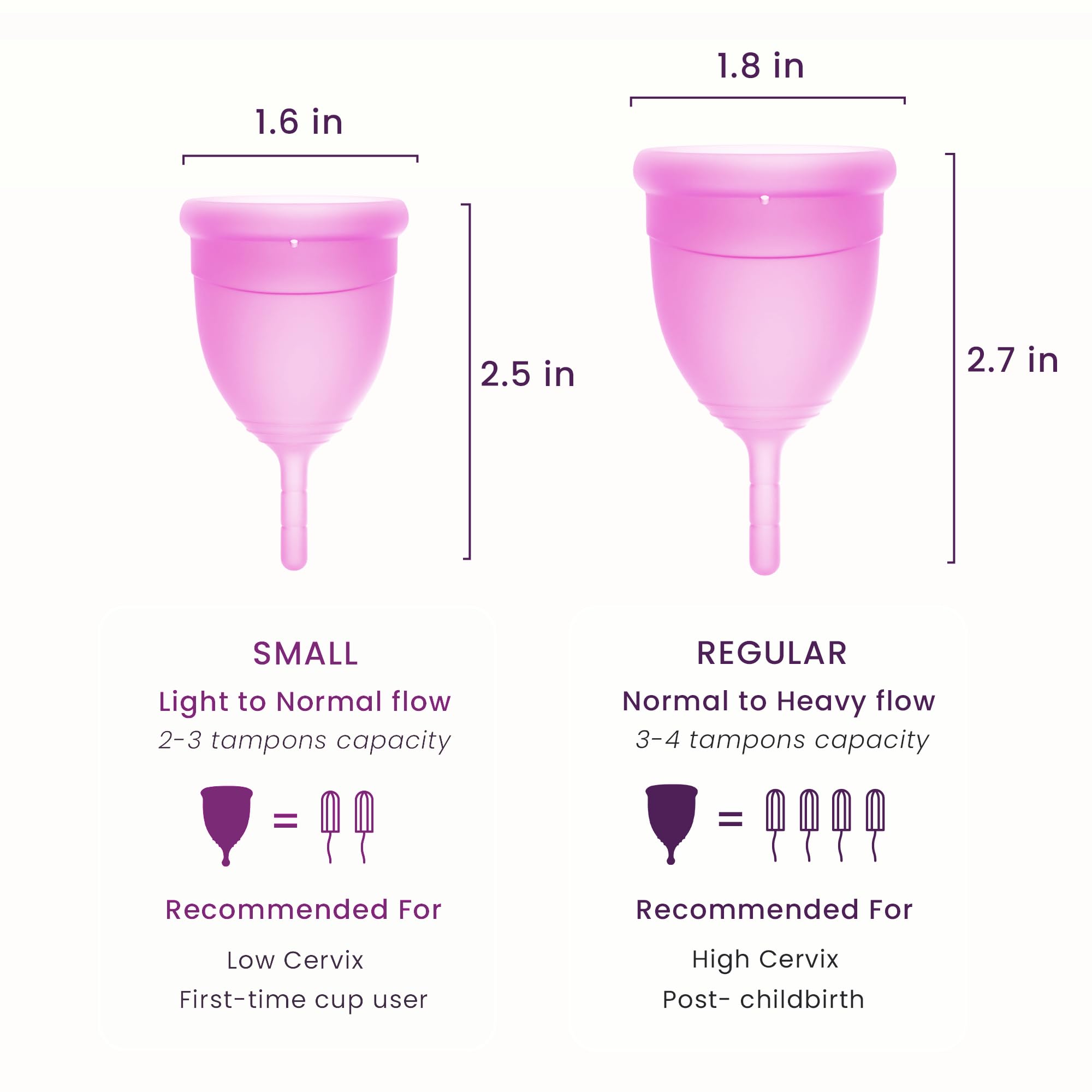 EcoBlossom Coupe menstruelle adaptée au sport, mouvement sans fuite