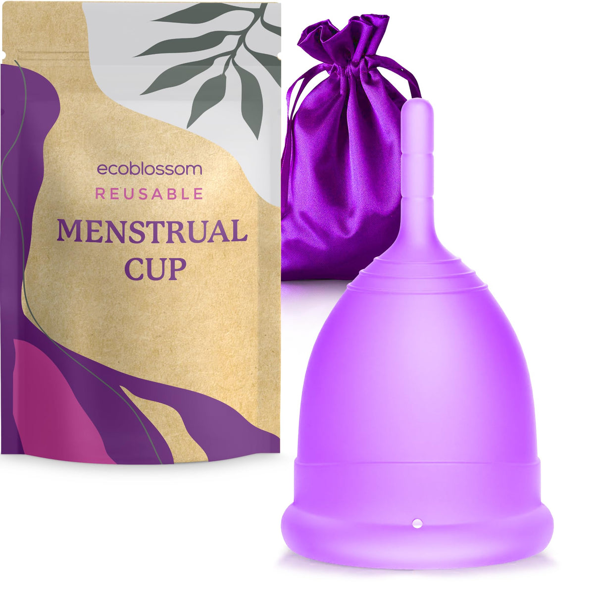 EcoBlossom Coupe menstruelle petite en silicone médical, confort durable.