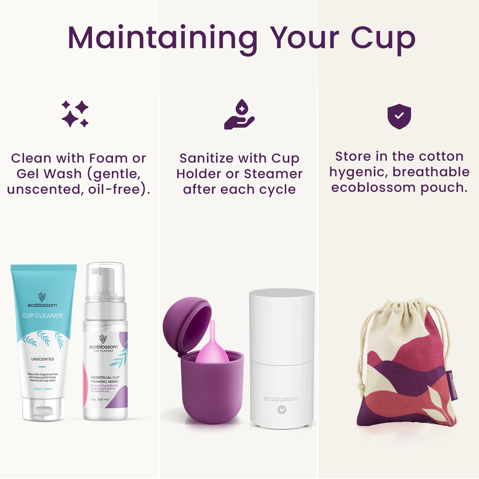 EcoBlossom Coupe menstruelle réutilisable, choix écologique pour la planète