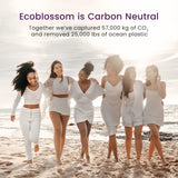 EcoBlossom disque menstruel noir – boîte de rangement en tissu réutilisable.