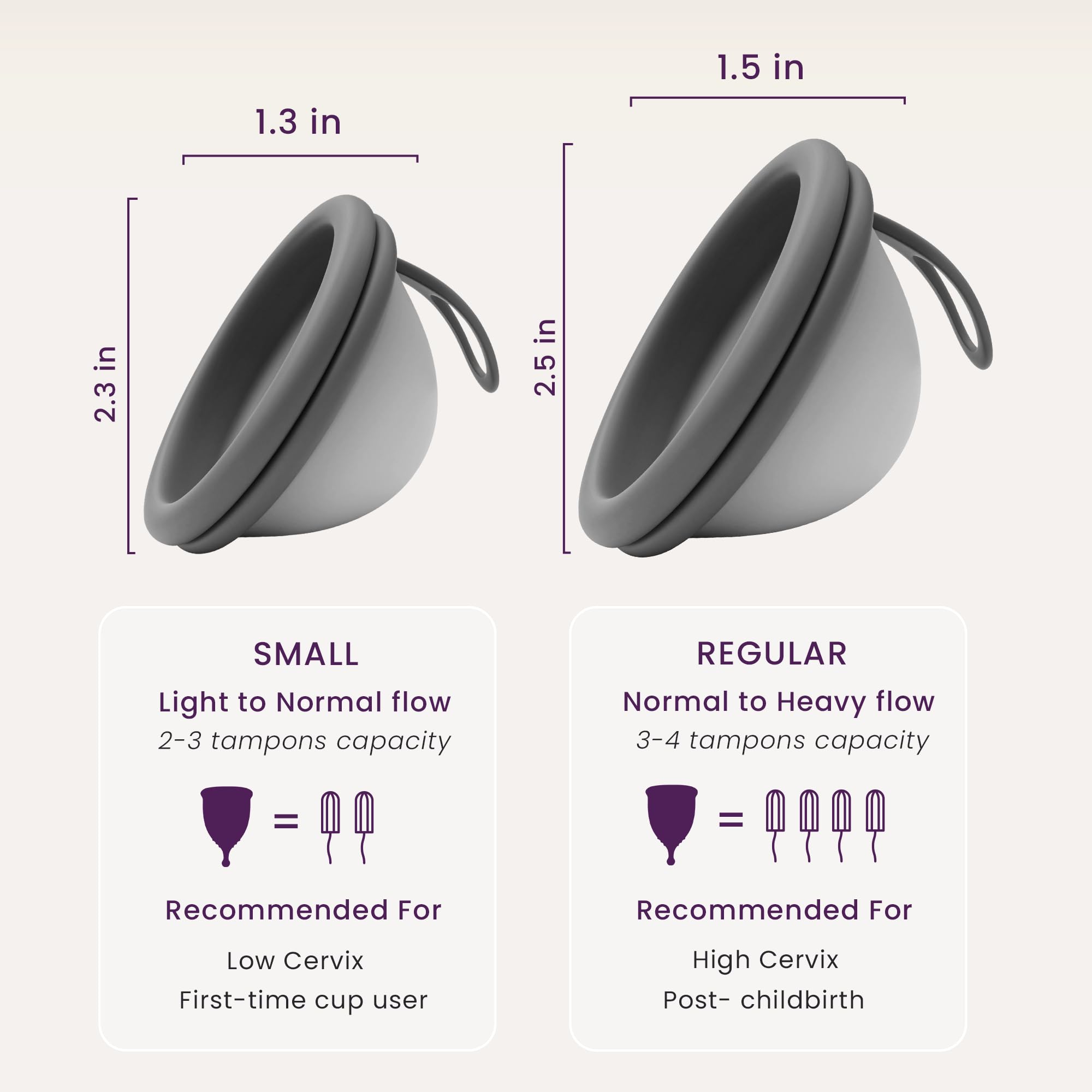EcoBlossom disque menstruel noir – nettoyage facile et rangement pratique.