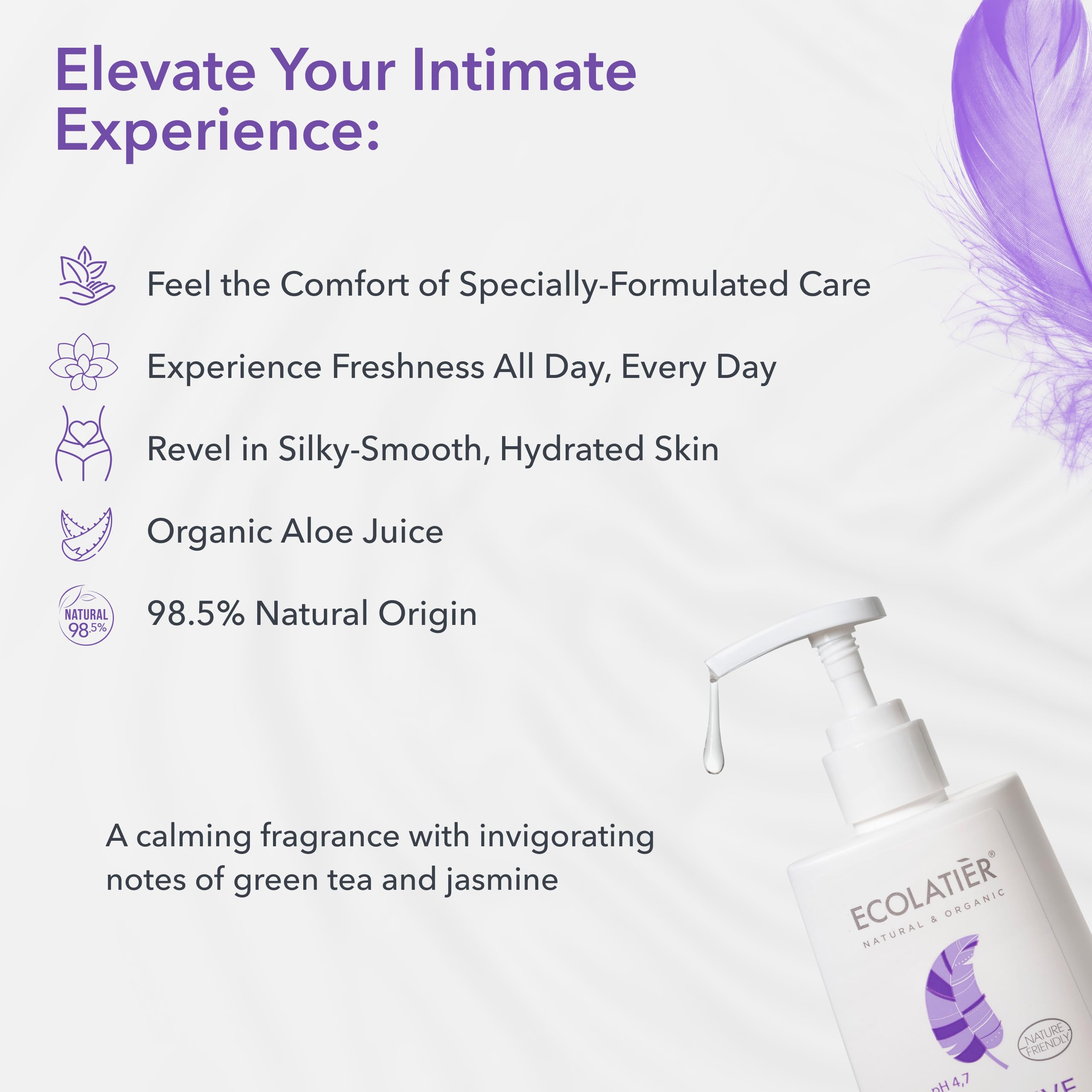 ECOLATIÈR prebiotique-support-microflore: prébiotique favorisant la microflore intime équilibrée.