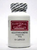 Ecological Formulas Allithiamine 50 mg, gélules pour un soutien énergétique possible.
