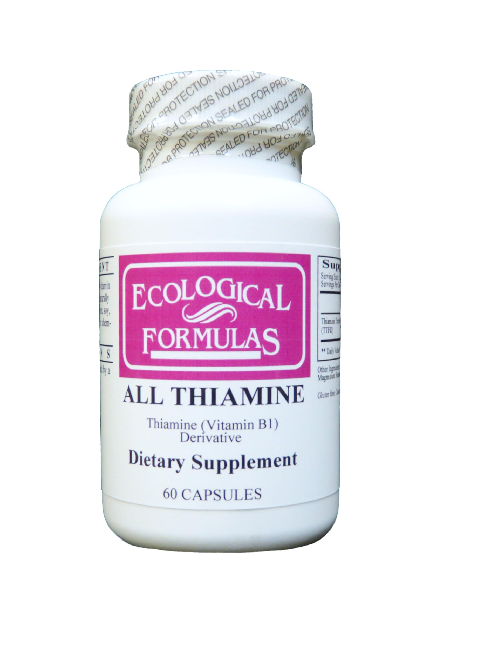 Ecological Formulas Allithiamine 50 mg – capsules liposolubles pour l'apport en vitamine B1