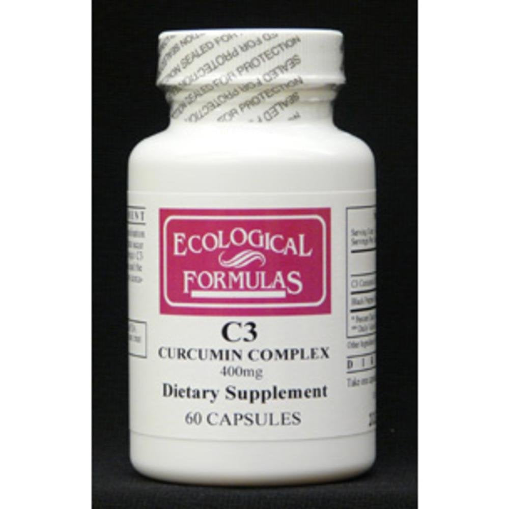 Ecological Formulas C3 Curcumine Complexe, gelules, soutien possible pour un quotidien actif.