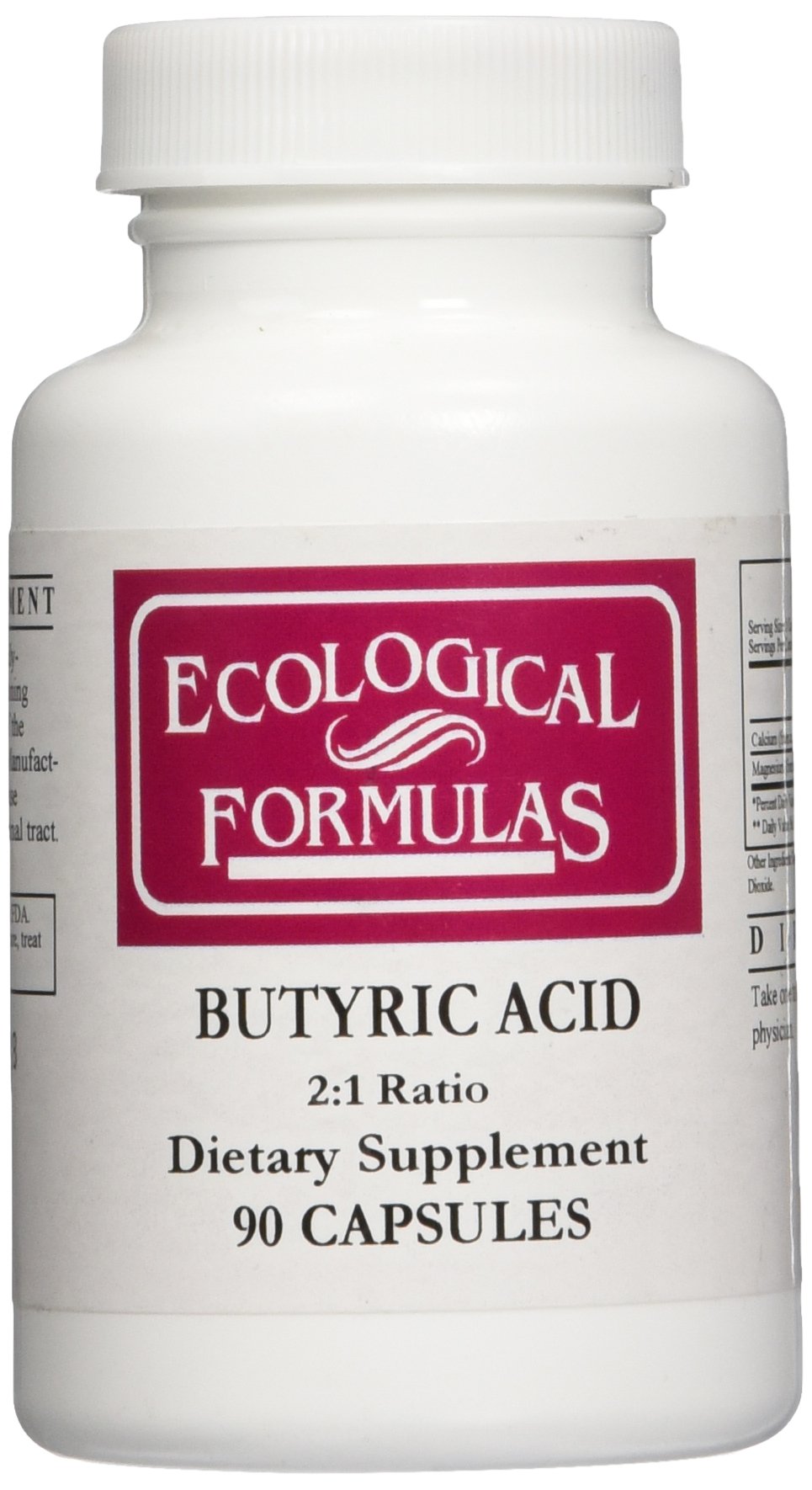 Ecological Formulas comprimés acide butyrique dans l'emballage, pratique pour la routine.