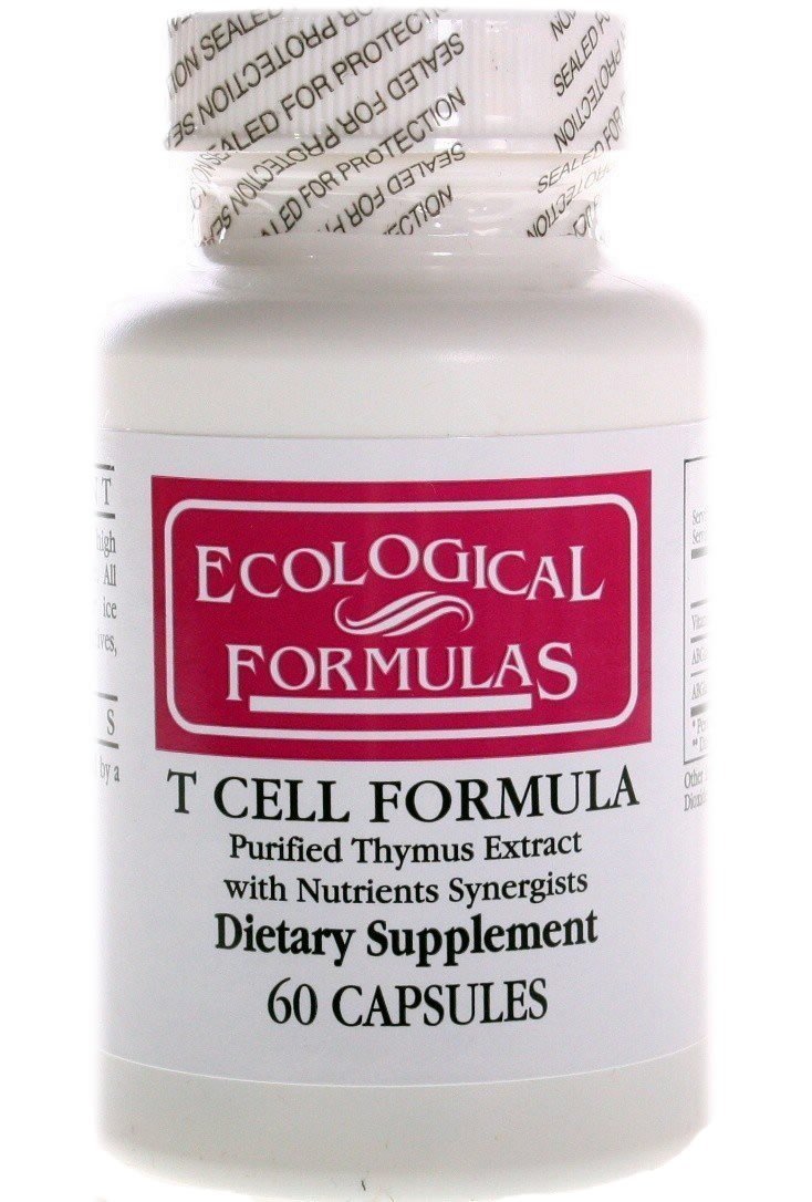 Ecological Formulas Formule T Cell, bouteille de 60 capsules, soutien potentiel au bien-être quotidien