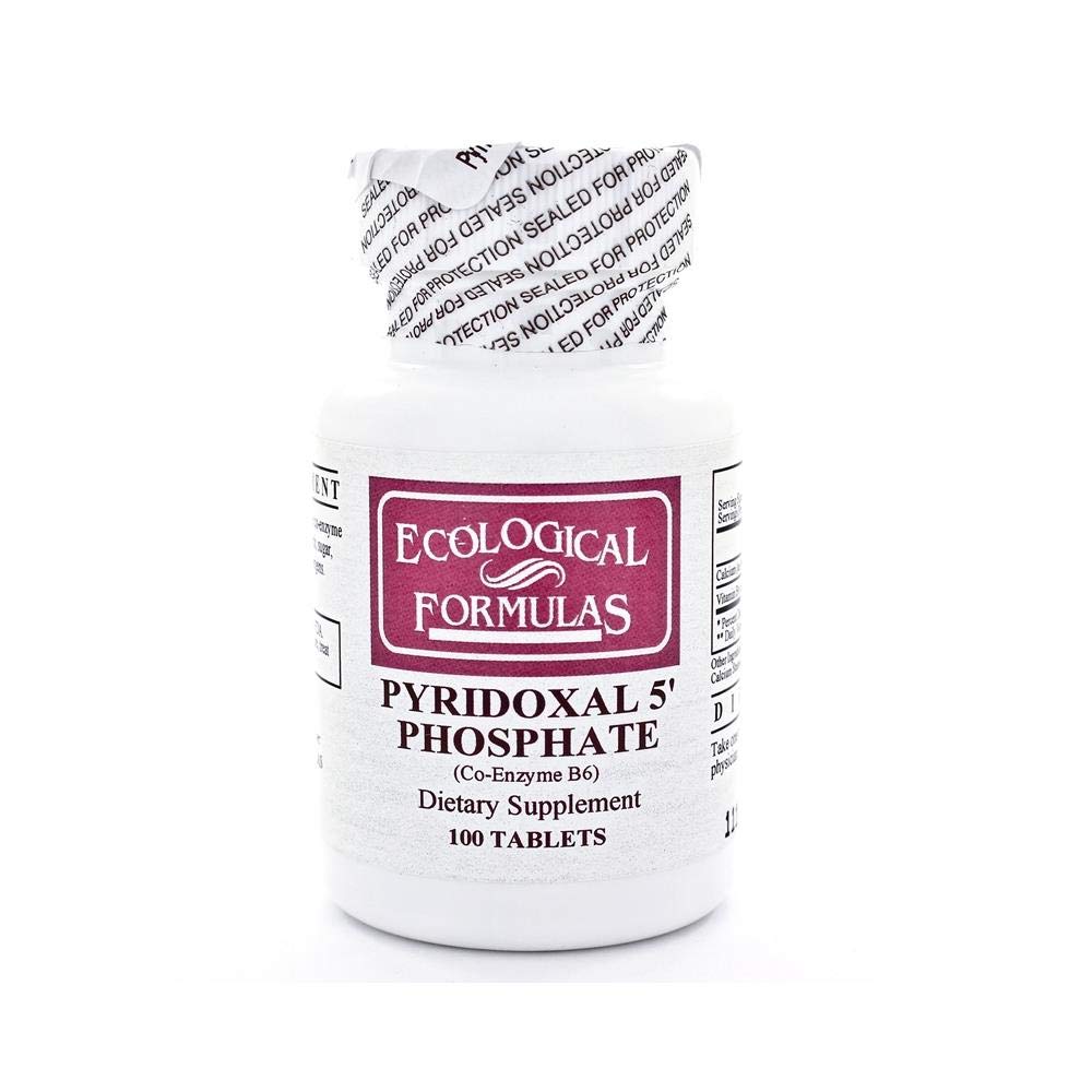 Ecological Formulas Pyridoxal-5-Phosphate 20 mg 100 comprimés, soutien potentiel du métabolisme.
