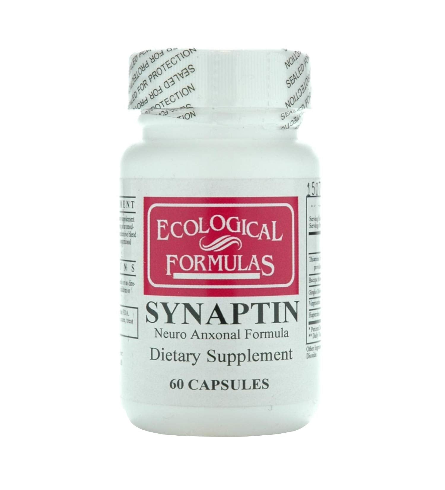 Ecological Formulas Synaptin Neuro Anxonal, bouteille blanche – soutien cognitif potentiel et mémoire.