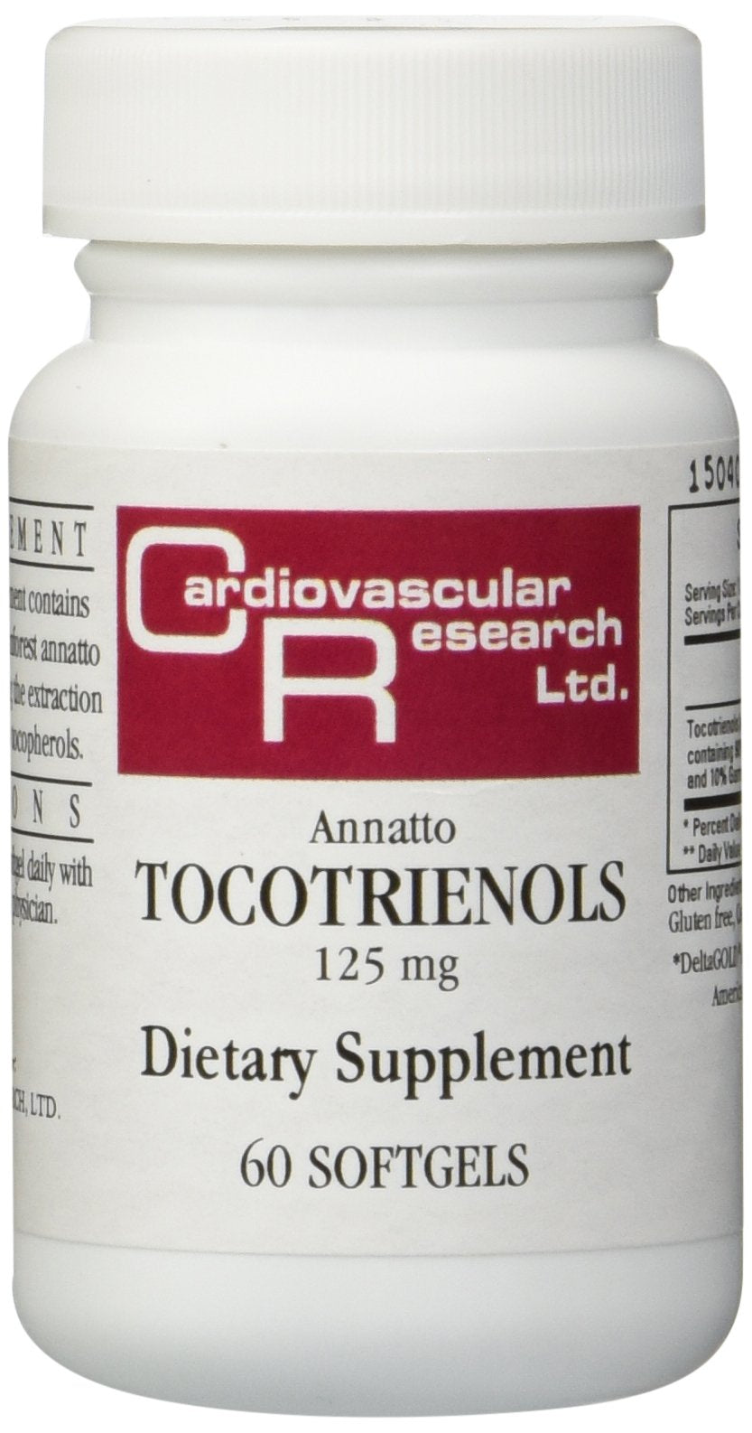 Ecological Formulas tocotriénols d'annatto – flacon gélules, soutien potentiel quotidien