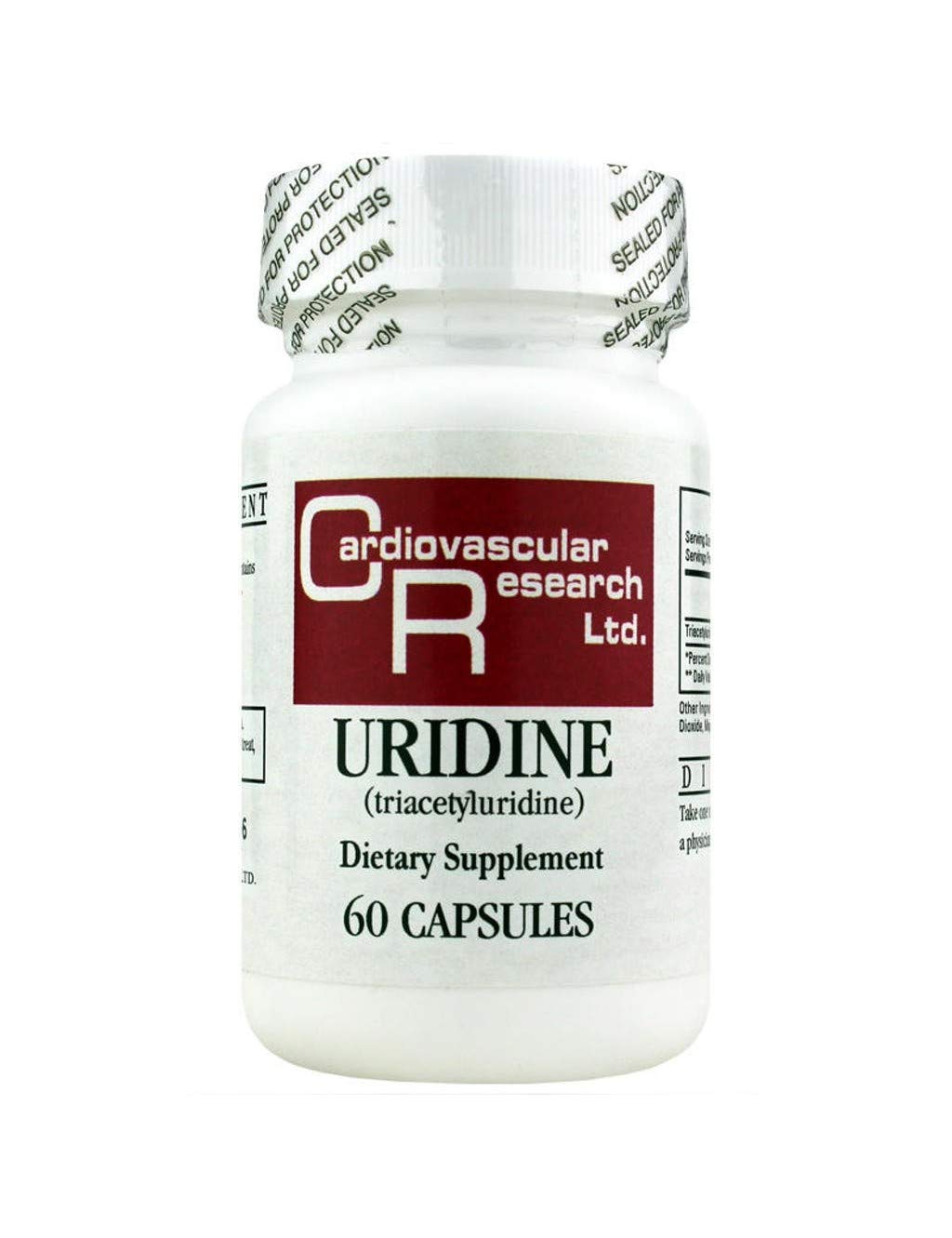 Uridine Ecological Formulas, gelules, soutien potentiel des fonctions cérébrales pendant l’étude