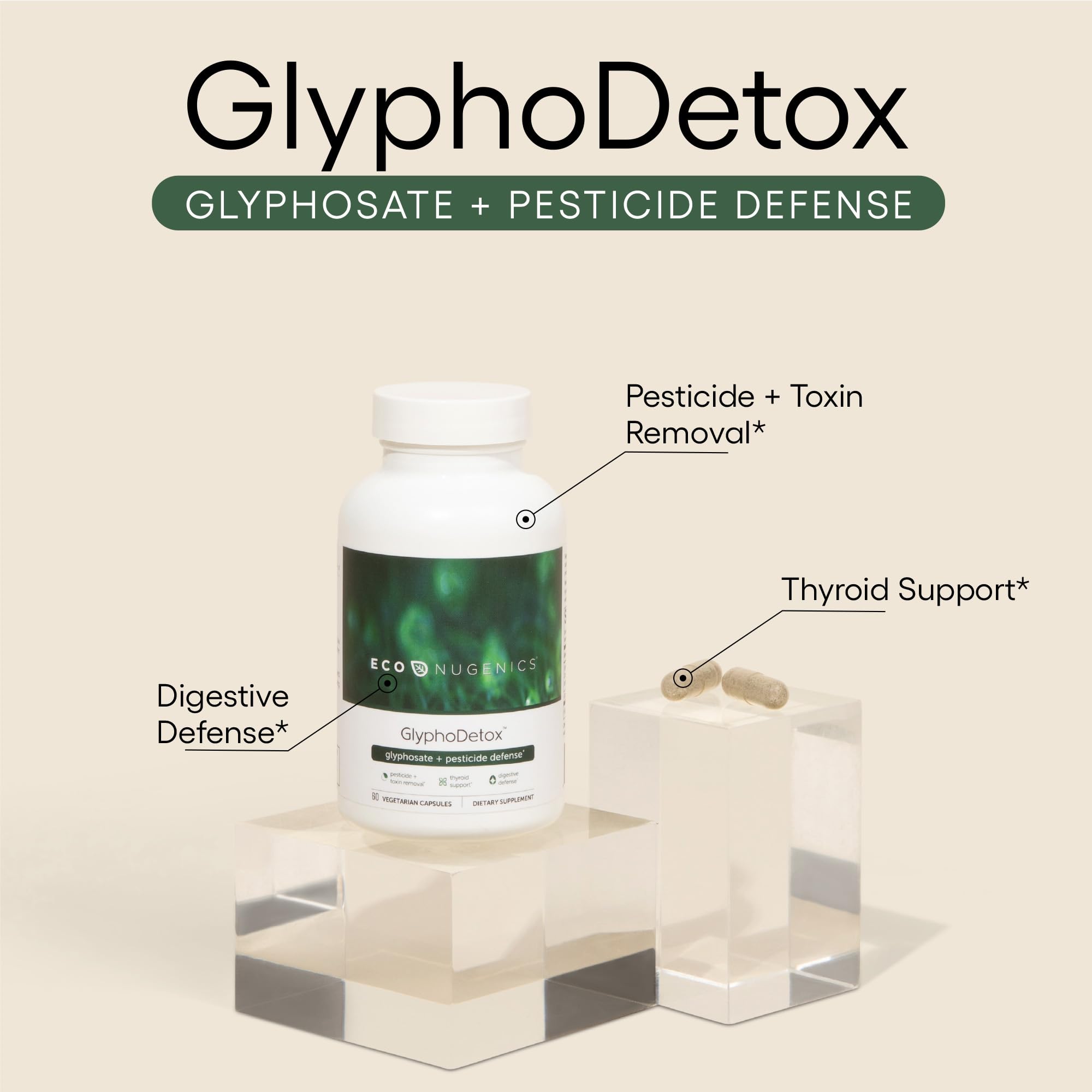 GlyphoDetox: capsules faciles à avaler pour soutenir digestion et énergie.